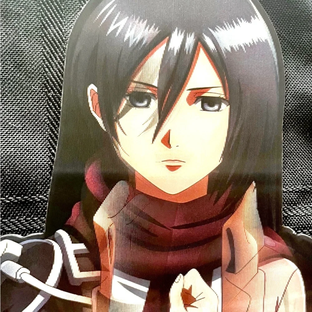 Mikasa Ackerman - Attack on Titan Anime 3D Lenticular Motion Sticker